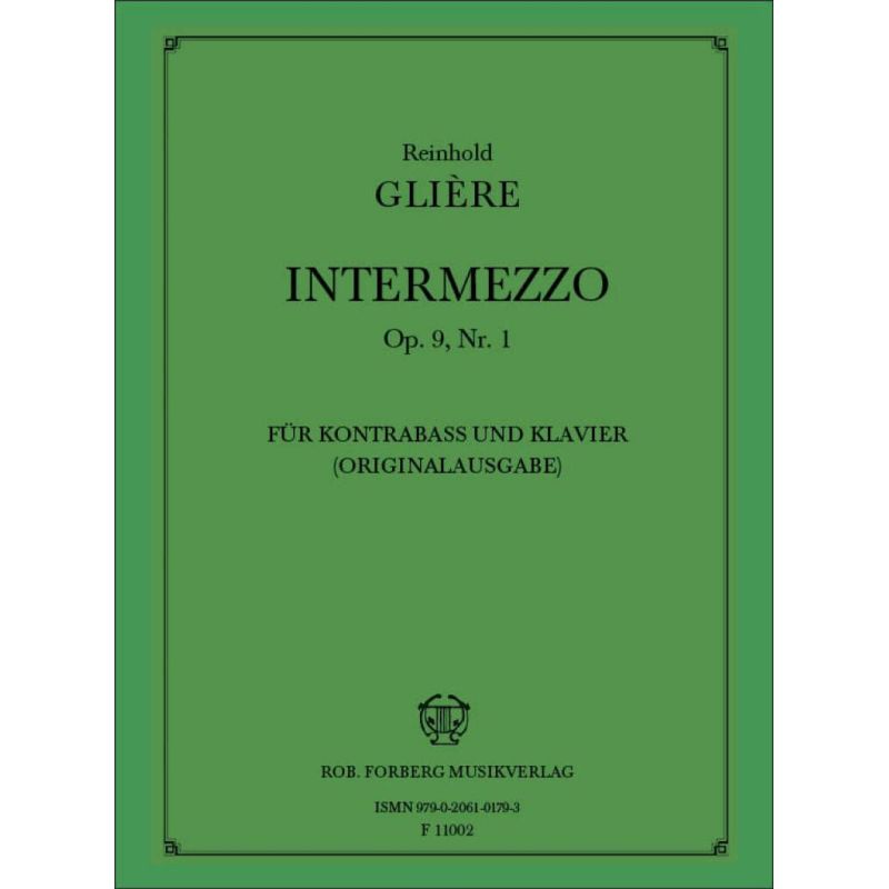 Glière, Reinhold - Intermezzo, op. 9,1