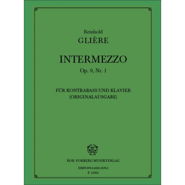 Glière, Reinhold - Intermezzo, op. 9,1
