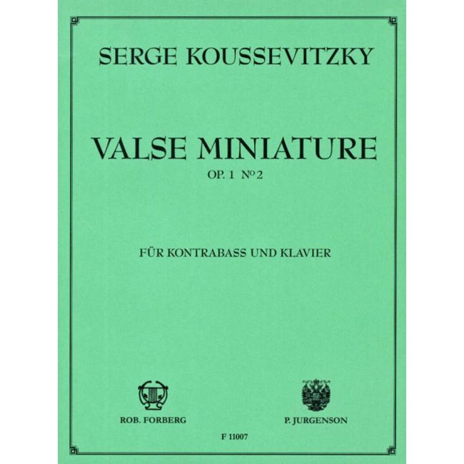 Kusevitskyá, Sergey Aleksandrovich - Valse miniature, op. 1,2