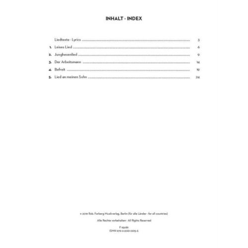 Strauss, Richard - Fünf Lieder op. 39