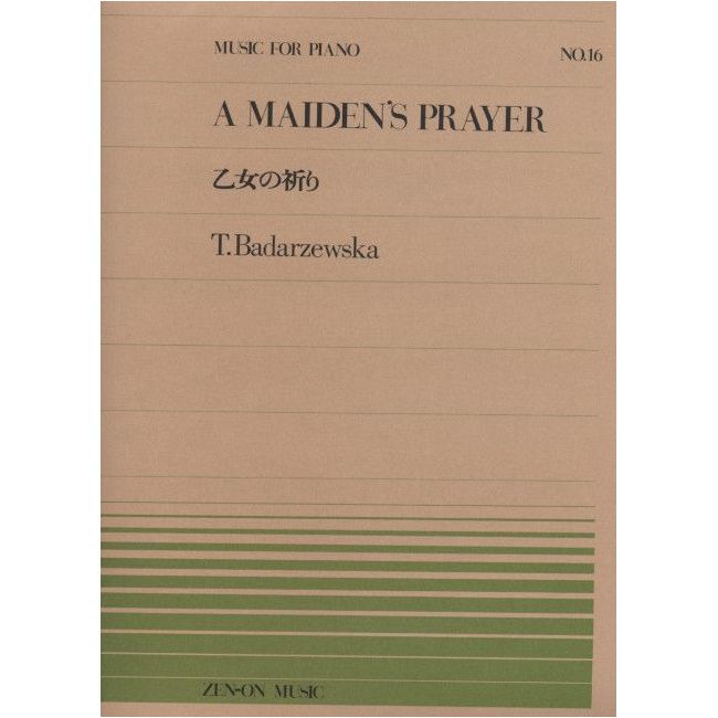 Badarzewska, Tekla - A Maiden's Prayer No. 16
