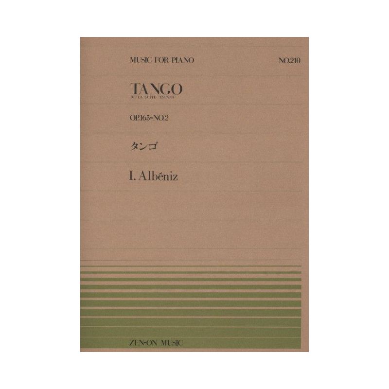 Albéniz, Isaac - Tango op. 165/2 No. 210