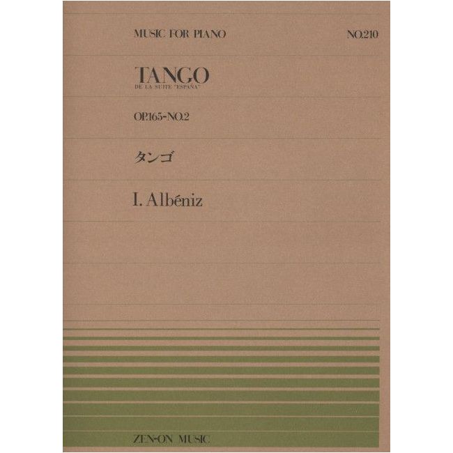 Albéniz, Isaac - Tango op. 165/2 No. 210