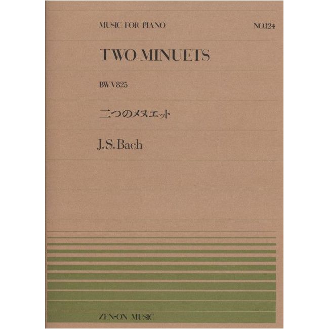 Bach, J.S - Two Minuets BWV 825 No. 124