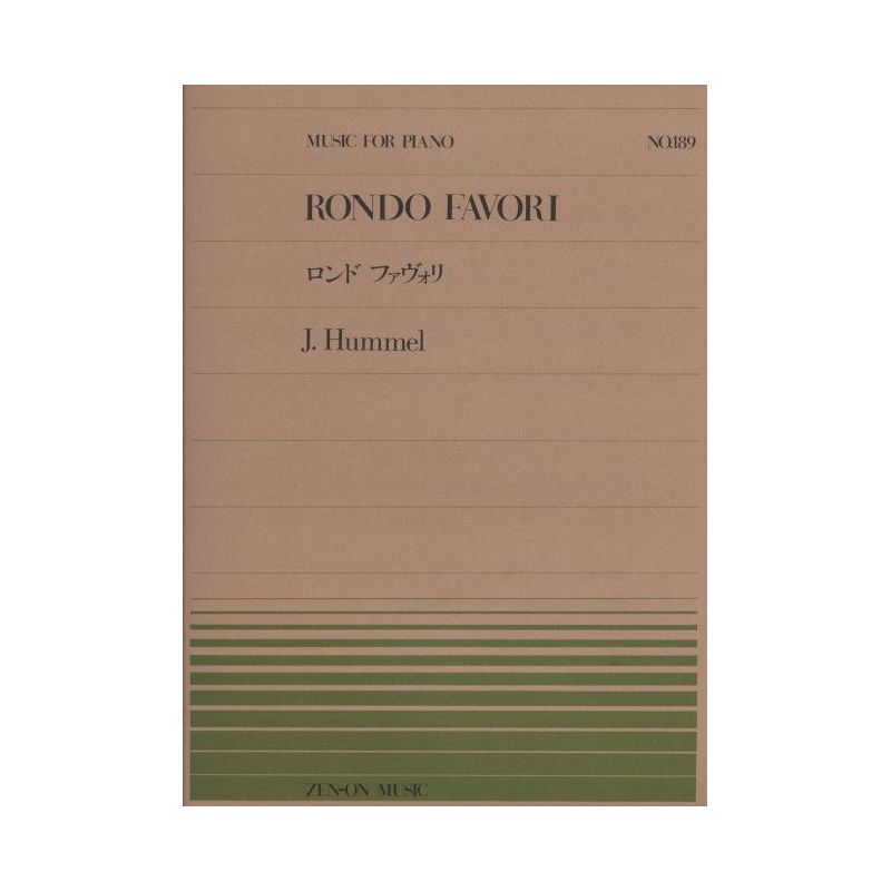 Hummel, Johann Nepomuk - Rondo favori No. 189