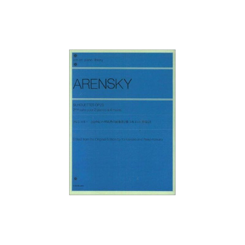 Arensky, Anton Stepanowitsch - Silhouettes op. 23