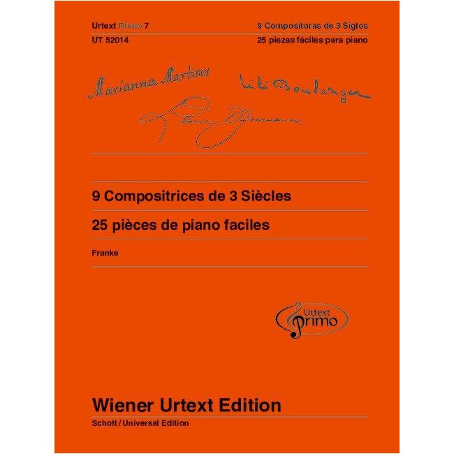 9 Compositrices de 3 Siècles / 9 Compositoras de 3 Siglos, for piano