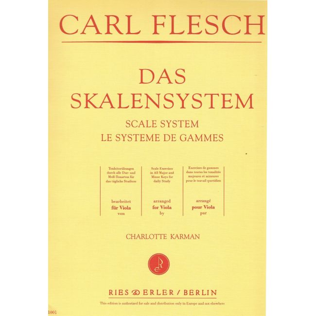 Flesch, Carl F. - Scale System for Viola