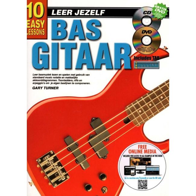 10 Easy Lessons Leer Jezelf Bas Gitaar
