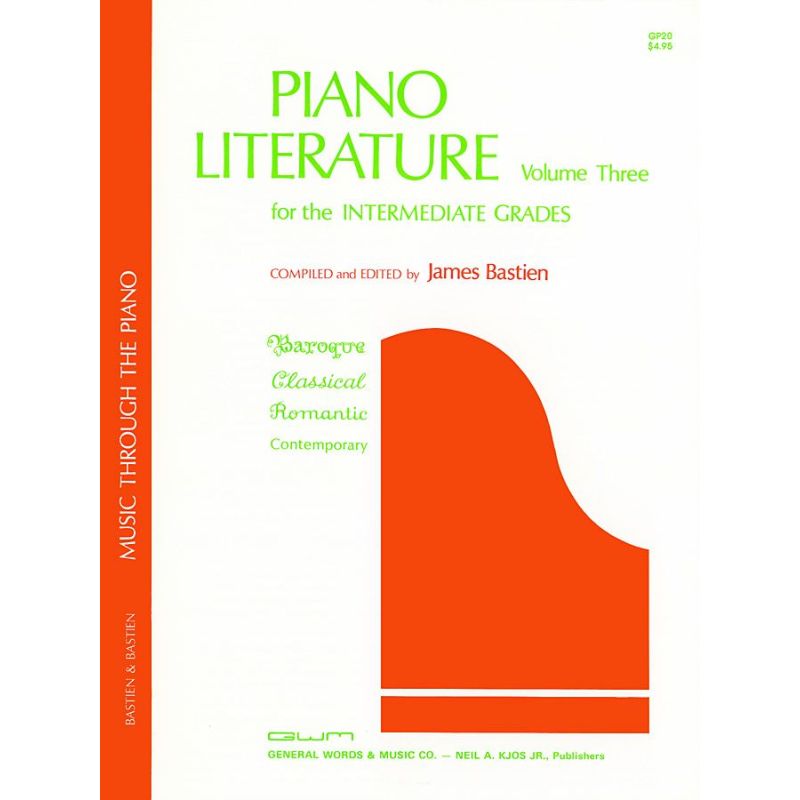 Bastien, James - Piano Literature 3