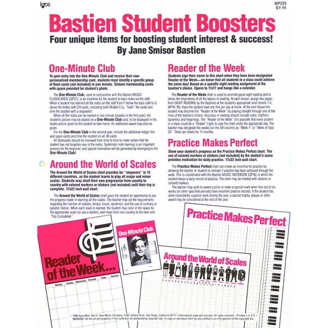 Bastien Student Boosters