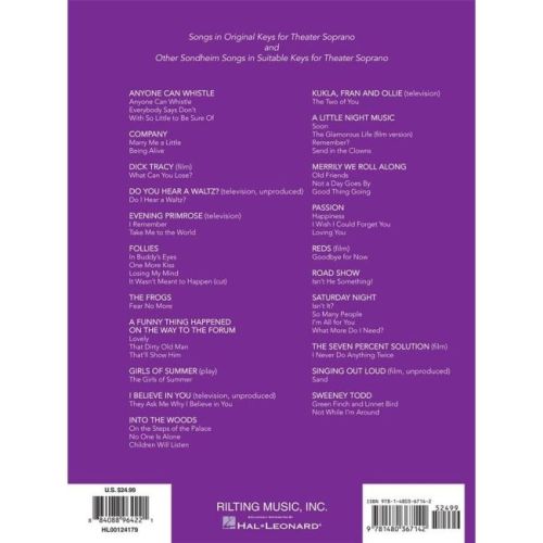 Sondheim for Singers