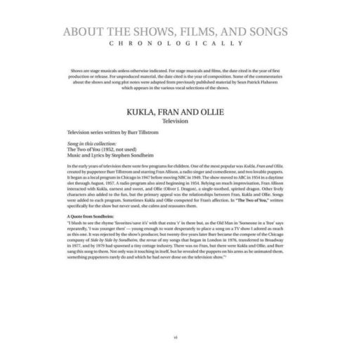 Sondheim for Singers