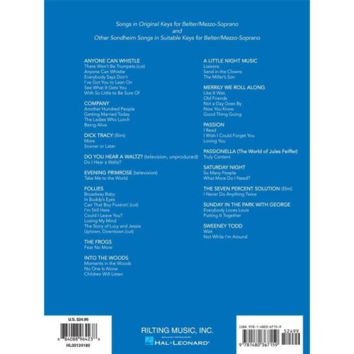 Sondheim for Singers