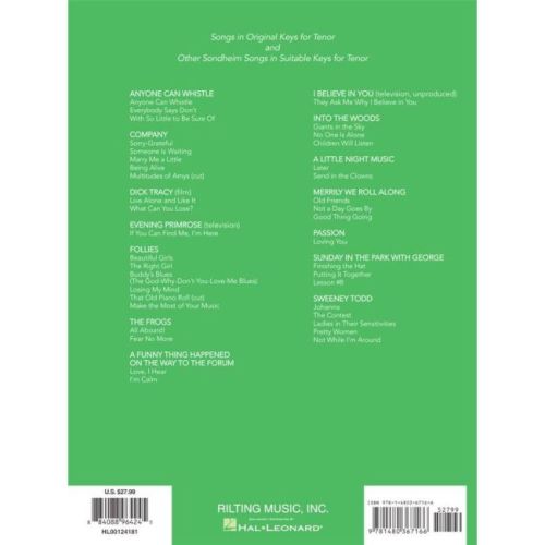 Sondheim for Singers