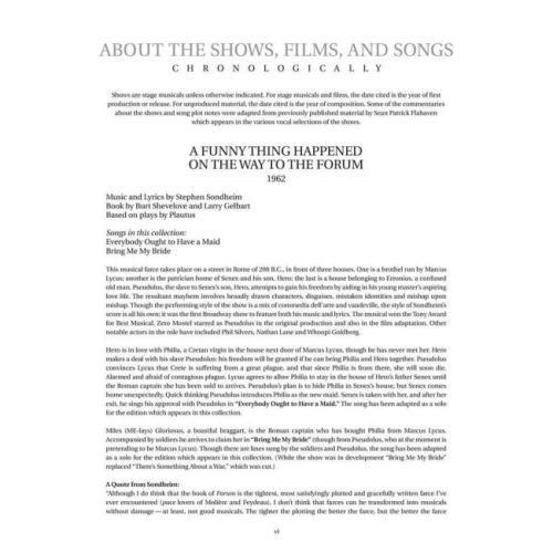 Sondheim for Singers