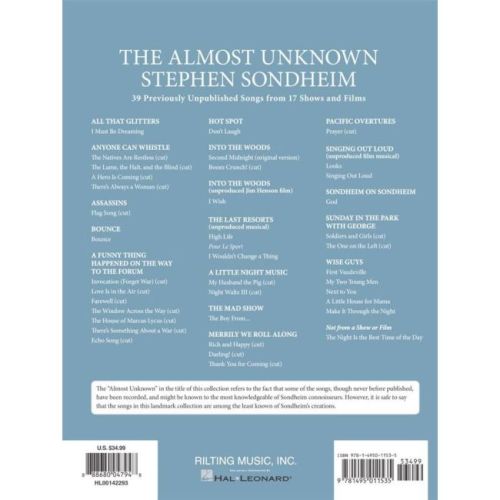 The Almost Unknown Stephen Sondheim