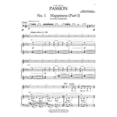 Sondheim, Stephen - Passion