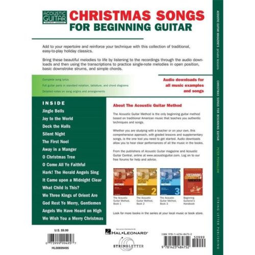 Penhallow, Peter - Christmas Songs for Beginning Guitar