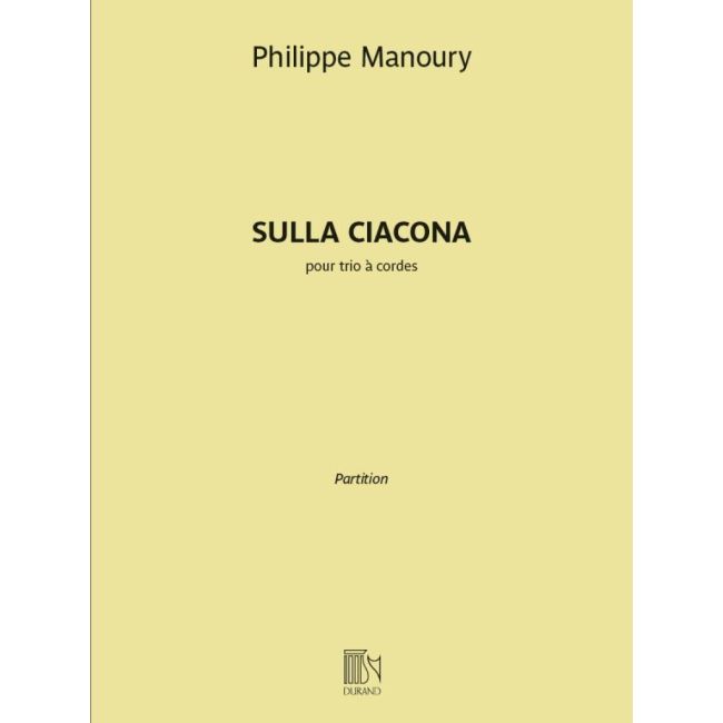 Manoury, Philippe - Sulla Ciacona