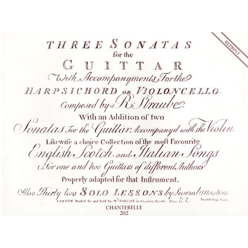 Straube, Rudolph - 3 Sonatas
