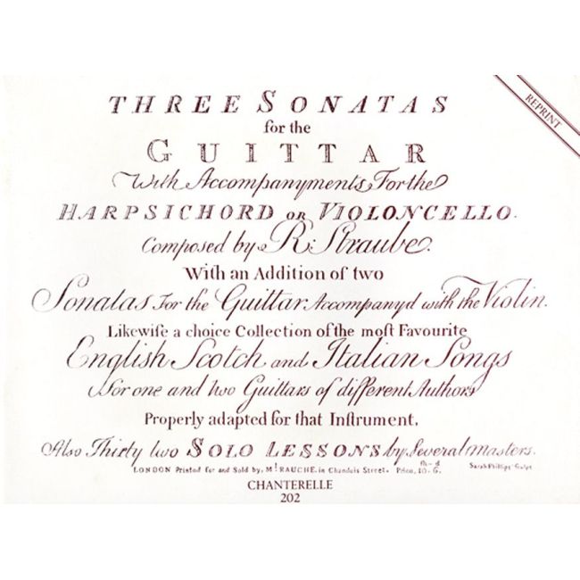 Straube, Rudolph - 3 Sonatas