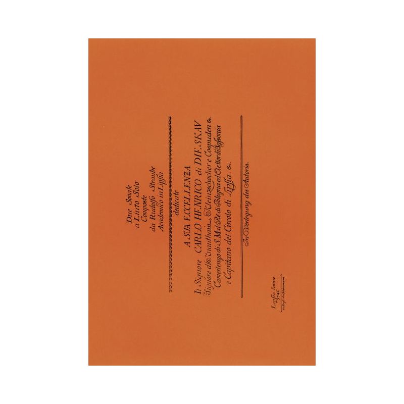 Straube, Rudolph - Due Sonate a Liuto solo