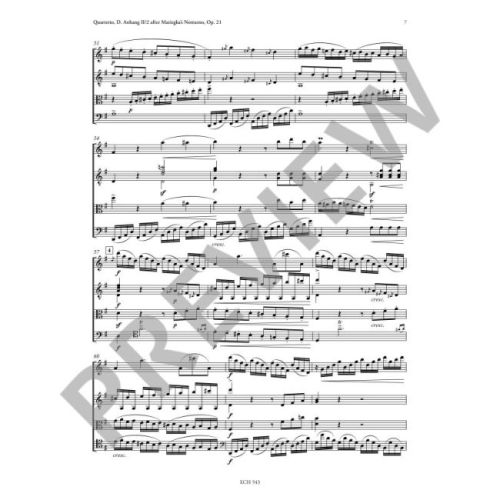 Schubert, Franz - Quartetto after Matiegka's Notturno op. 21 D 96