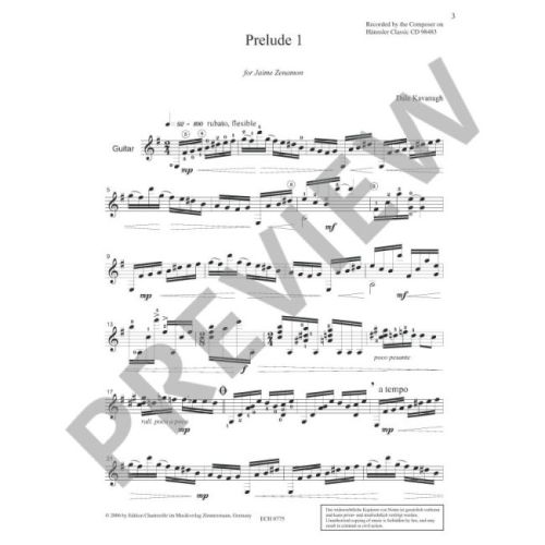 Kavanagh, Dale - 3 Preludes