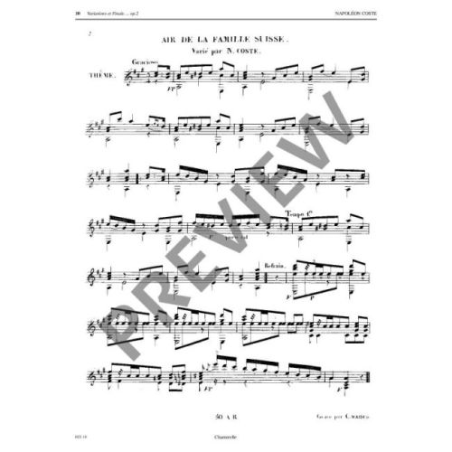 Coste, Napoléon - Complete Works op. 2 - 38 Vol. 1