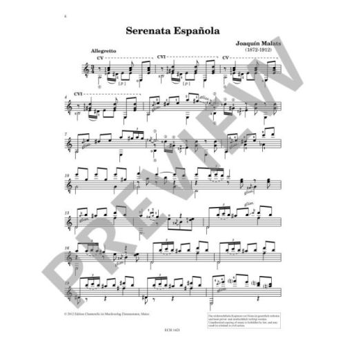 Malats, Joaquin - Serenata Española