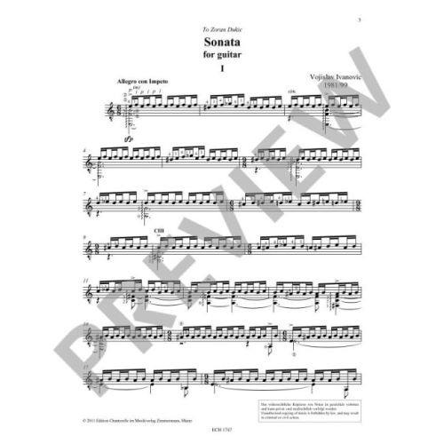 Ivanovic, Vojislav - Sonata