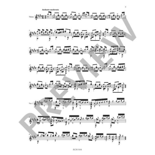 Sor, Fernando - Introduction et Variations op. 9