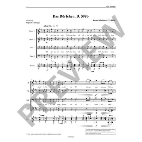 Schubert, Franz - Das Dörfchen op. 11/1 D 598b