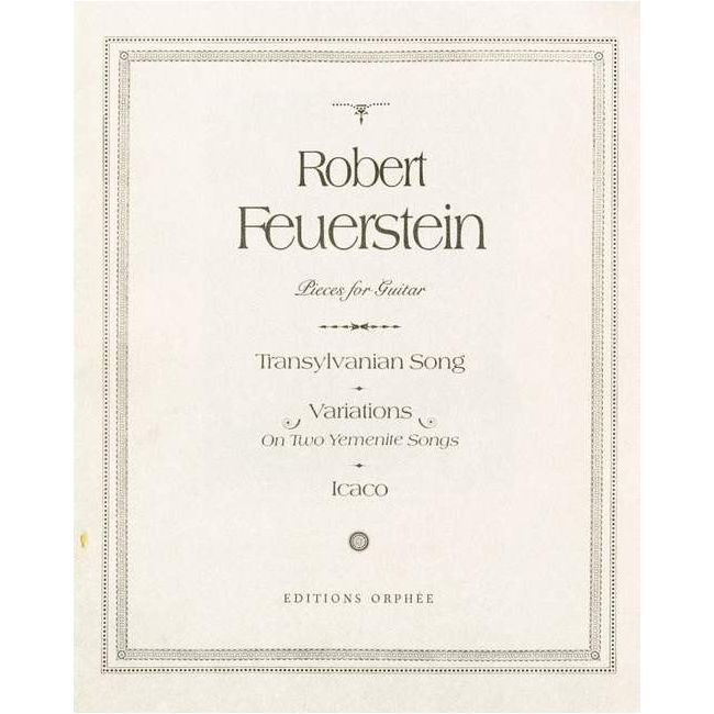 Feuerstein, Robert - Pieces for Guitar