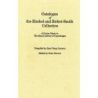 Catalogue Of The Rischel and Birket-Smith Collection