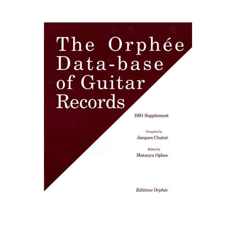 Chainé, Jacques - The Orphee Data Base of Guitar Records