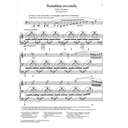 Busoni, Ferruccio - Sonatina Seconda