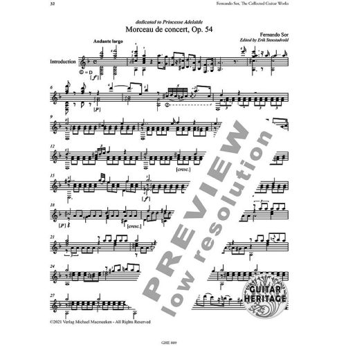 Sor, Fernando - Collected Works for Guitar Vol. 9 Vol. 9