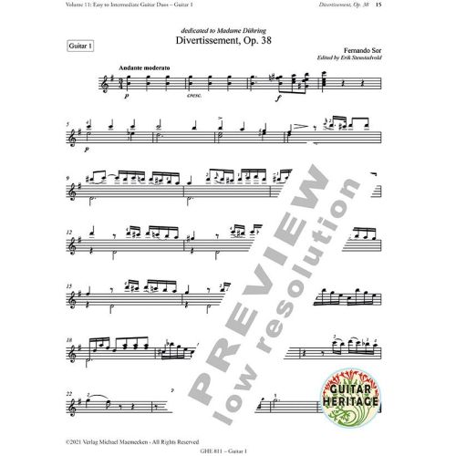 Sor, Fernando - Collected Works for Guitar Vol. 11 Vol. 11