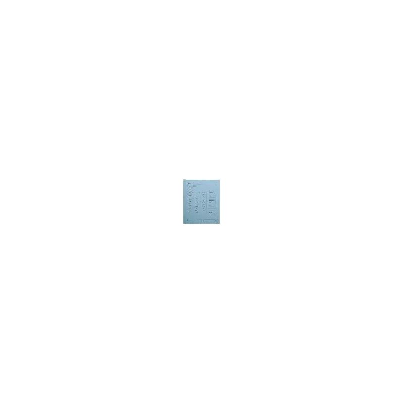 Light board folder blue