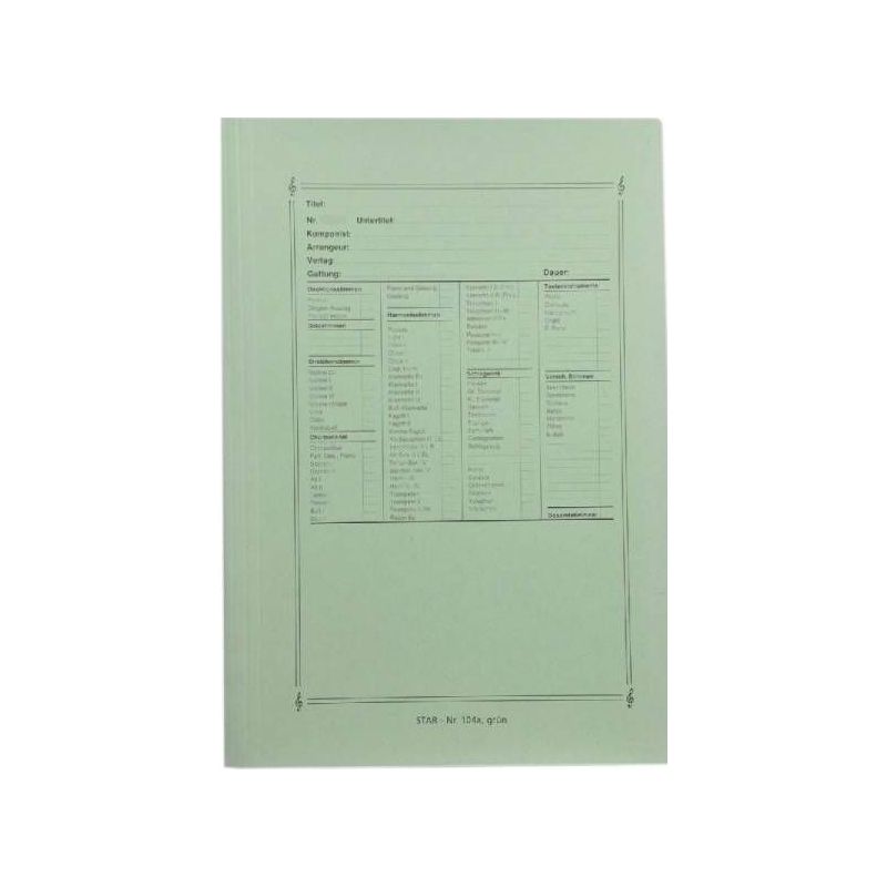 Light board folder green