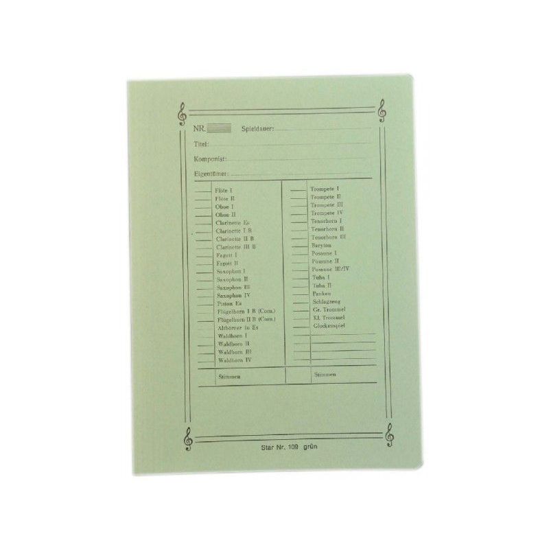 Light board folder green