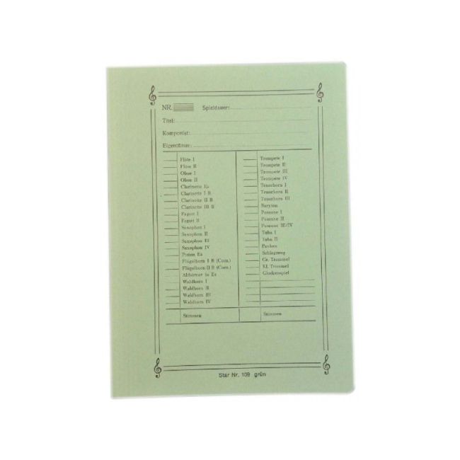 Light board folder green