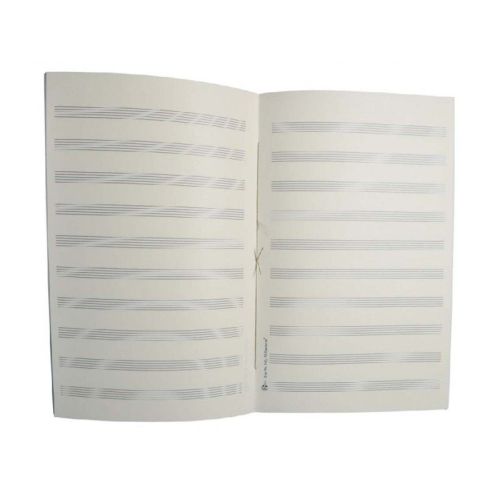 Music manuscript book 10 staves stitch bound