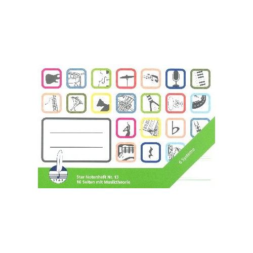 School book 6 staves