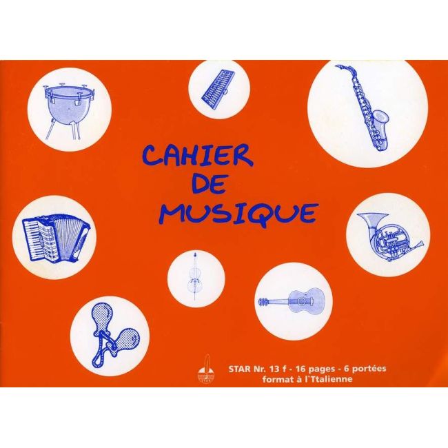 Cahier de Musique 6 portées