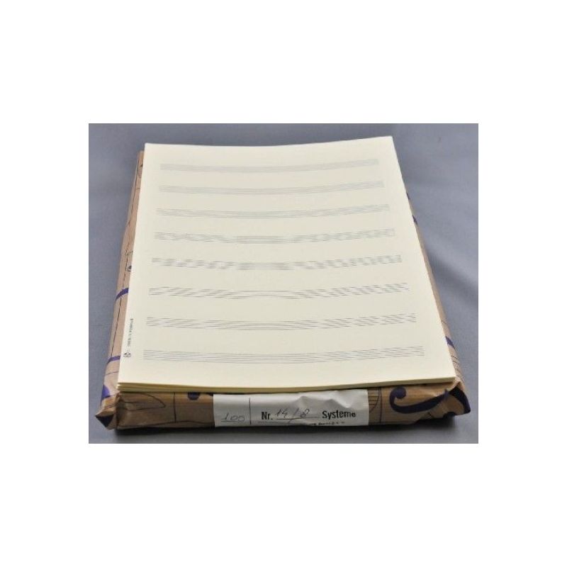 Music manuscript paper 8 staves