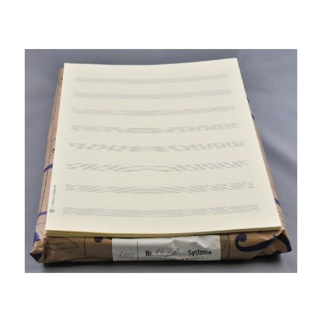 Music manuscript paper 8 staves