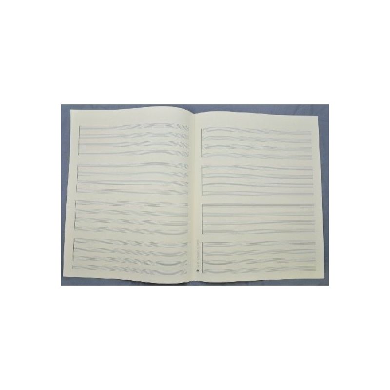 Music manuscript paper - Quartet 4x4 staves